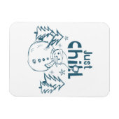 Just Chill Playful Christmas マグネット (横)