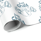 Just Chill Playful Christmas ラッピングペーパー (ロールコーナー)