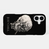 Just Chill Skull  iPhone 16ケース (裏面横)