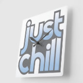 Just Chill Wallクロック スクエア壁時計 (傾斜)