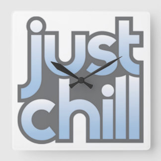 Just Chill Wallクロック スクエア壁時計