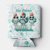 Just Cluckin Chill おもしろい Chicken 缶クーラー (裏面)