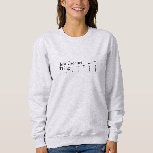 Just Crochet Things Sweatshirt(Ash) スウェットシャツ (正面)