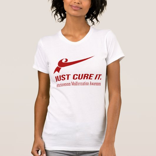 Just Cure It動静脈奇形認識度 Tシャツ (正面)