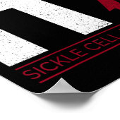 Just Cure It鎌状赤血球貧血Scd認識度リブ ポスター (角)