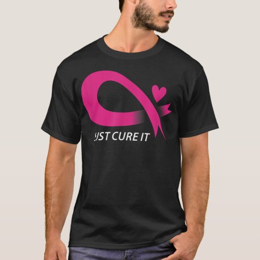 Just Cure It Pink乳がん認識度Ri Tシャツ (正面)