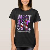 Just Cure It Turner Syndrome Awareness American Fl Tシャツ (正面)