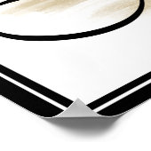 Just Dance Black, White, Pink, 金ゴールド ポスター (角)