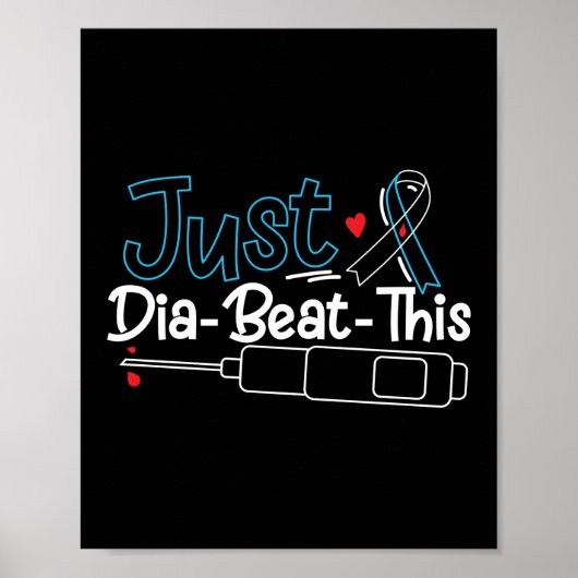 Just Dia-ビート – このタイプ1糖尿病認識度 ポスター (正面)
