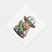 Just Dill With It Cow, おもしろい Pickle スタンダードランチョンナプキン (角)