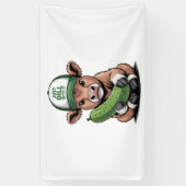 Just Dill With It Cow, おもしろい Pickle 横断幕 (縦)