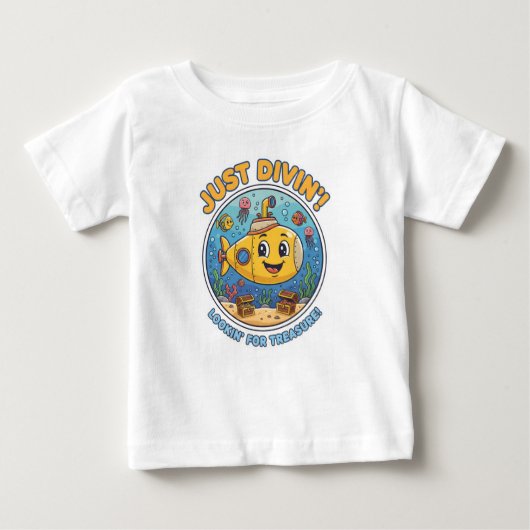 Just Divin'! Lookin' For Treasure ベビーTシャツ (正面)
