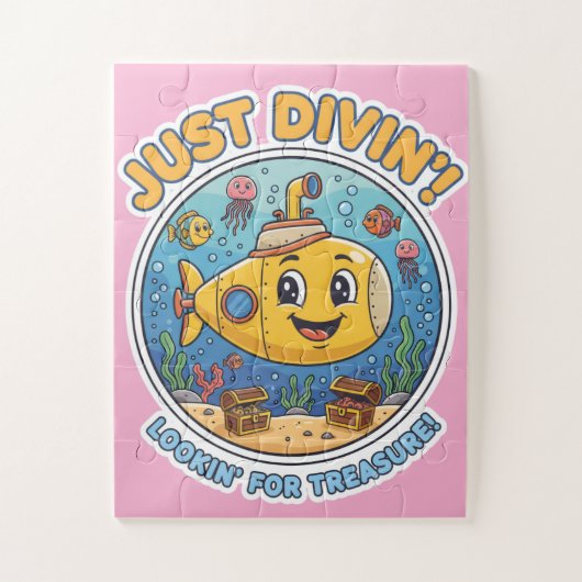 Just Divin'! Lookin' For Treasure! - Cheerful ジグソーパズル (縦)