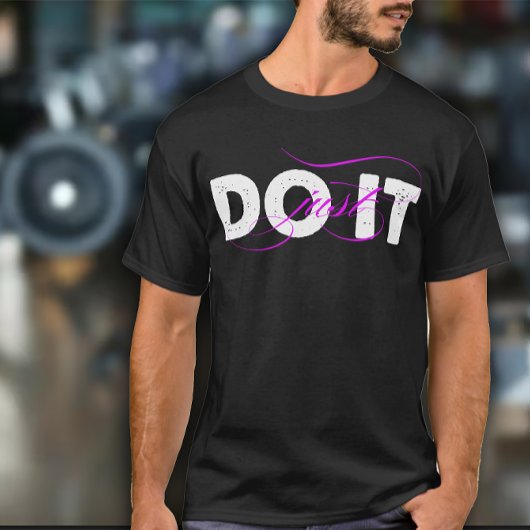 Just DO IT メンズ エクササイズ Tシャツ