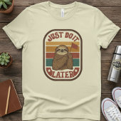 Just Do It Later — Retro Sloth, Funny Lazy Quote Tシャツ