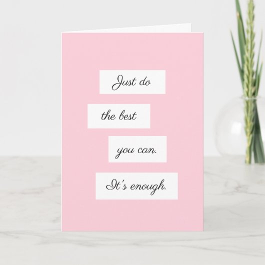 Just Do The Best You Can カード (正面)
