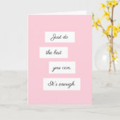 Just Do The Best You Can カード (黄色い花)