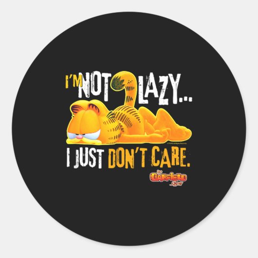 Just Don't Care  ラウンドシール (正面)