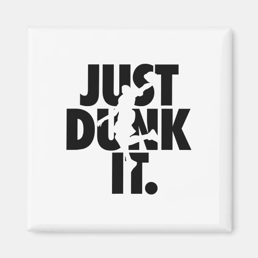 Just Dunk It Sketll Silhouette マグネット (正面)