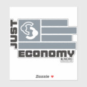 Just Economy-カスタムCut Vinylシール – グレー シール (シート)