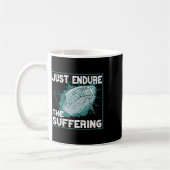 Just Endure The Suffering Football Spirit  コーヒーマグカップ (左)