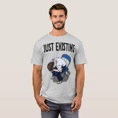 Just Existing Mood – White T-Shirt Tシャツ (正面フル)