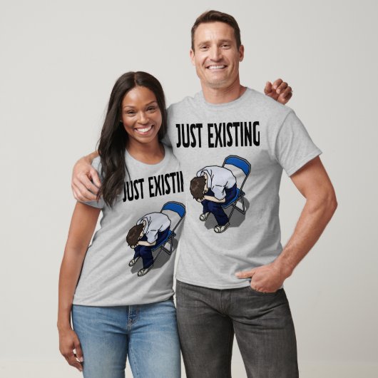 Just Existing Mood – White T-Shirt Tシャツ (ユニセックス)