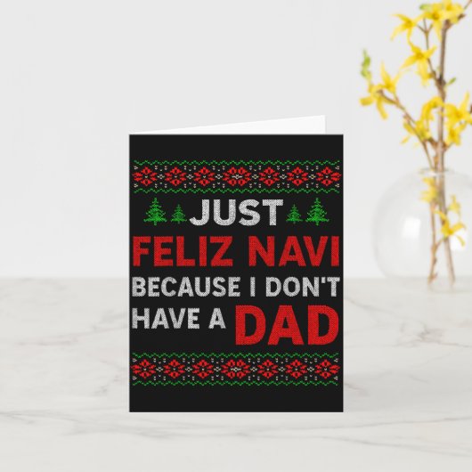 Just Feliz Navi Because I Do Not Have A Dad  カード (黄色い花)