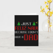 Just Feliz Navi Because I Dont Have A Dad Funny Ch カード (黄色い花)
