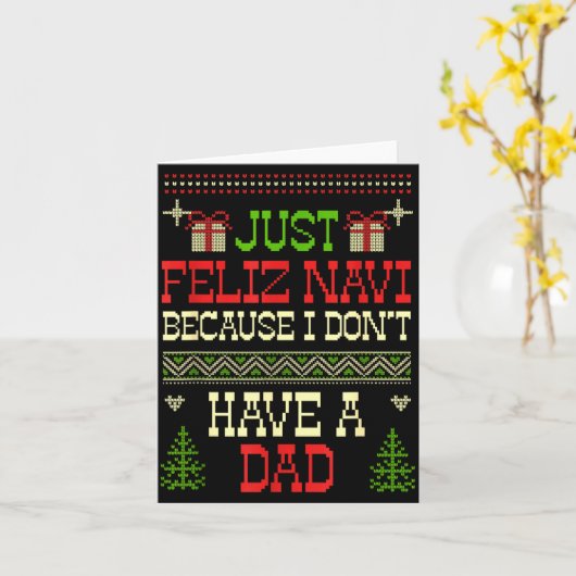 Just Feliz Navi Because I Don't Have A Dad Ugly Ch カード (黄色い花)