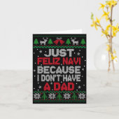 Just Feliz Navi Because I Don't Have A Dad Ugly Xm カード (黄色い花)