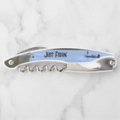 Just Fishin' Boat on Lake Illustration ソムリエナイフ (裏面)