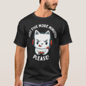 Just Five More Minutes of Video Gaming Please Funn Tシャツ (正面)
