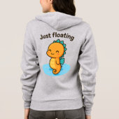 Just Floating – かわいいタツノオトシゴ パーカ (裏面)
