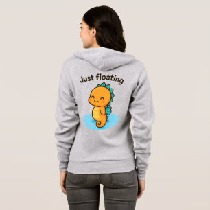 Just Floating – かわいいタツノオトシゴ パーカ