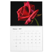 Just Flowers Personalized Name & Year Calendar カレンダー (2月 2027)