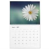 Just Flowers Personalized Name & Year Calendar カレンダー (3月 2027)