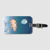 Just Fly飛んでいる Pig in Balloon Air Travel ラゲッジタグ (正面横)