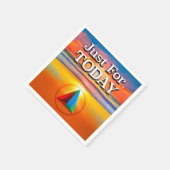 Just For Today Recovery Slogan Sunrise スタンダードカクテルナプキン (角)