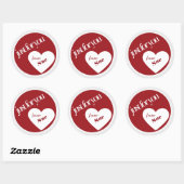 Just for Youカスタムギフトラベル ラウンドシール (シート)