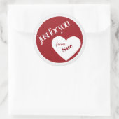 Just for Youカスタムギフトラベル ラウンドシール (バッグ)