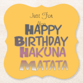 Just For Youハッピーバースデー ペーパーコースター