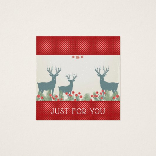 Just For You 素朴 Deer Gift Card証明書 (正面)