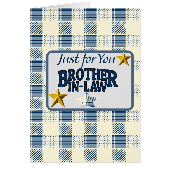 Just for You Brother-in-law: (正面)