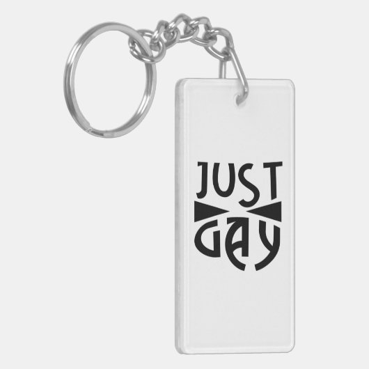 Just Gay  キーホルダー (正面左)