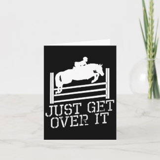 Just Get Over It馬術跳躍引用文Horsebac カード