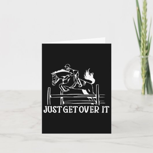 Just Get Over It - Equestrian Ridi(馬乗り馬のリディおもしろいー) カード (正面)
