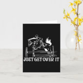 Just Get Over It - Equestrian Ridi(馬乗り馬のリディおもしろいー) カード (黄色い花)