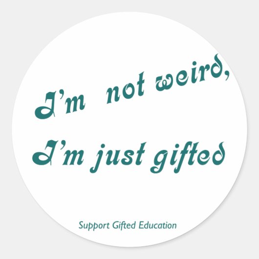 Just Given Sticker ラウンドシール (正面)