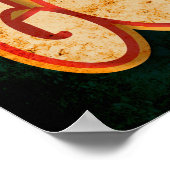 Just Go やる気を起こさせるヴィンテージ ポスター (角)